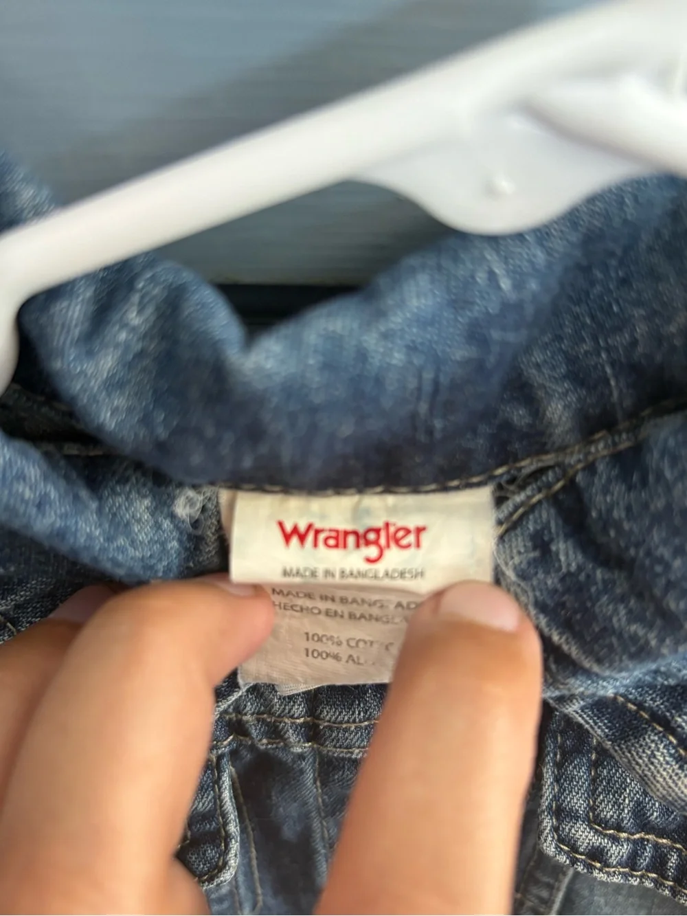 Wrangler Girls' Light Blue Washed Denim Jacket | y2k